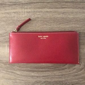 Red leather Kate Spade pouch